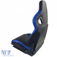 Sports seat Route Black Blue Sim Rig Racing Racing Simulator Gaming Seat-image-6327382