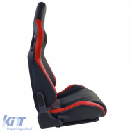 Sports seat Route Black Red Sim Rig Racing Race Simulator Gaming Seat
