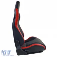 Sports seat Route Black Red Sim Rig Racing Race Simulator Gaming Seat-image-6327129