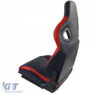 Sports seat Route Black Red Sim Rig Racing Race Simulator Gaming Seat-image-6327134