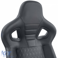 Sports seat Route Black Sim Rig Racing Racing Simulator Gaming Seat with Slider