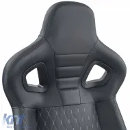 Sports seat Route Black Sim Rig Racing Racing Simulator Gaming Seat with Slider-image-6327120
