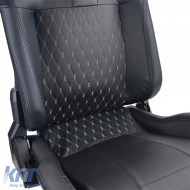 Sports seat Route Black Sim Rig Racing Racing Simulator Gaming Seat with Slider