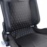 Sports seat Route Black Sim Rig Racing Racing Simulator Gaming Seat with Slider-image-6327121