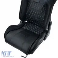 Sports seat Route Black Sim Rig Racing Racing Simulator Gaming Seat with Slider-image-6327123