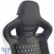 Sports seat Route Black White Sim Rig Racing Racing Simulator Gaming Seat-image-6327306