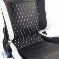 Sports seat Route Black White Sim Rig Racing Racing Simulator Gaming Seat-image-6327307