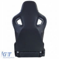 Sports seat Route Black White Sim Rig Racing Racing Simulator Gaming Seat