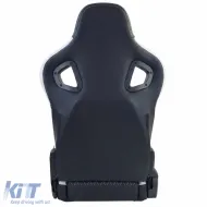 Sports seat Route Black White Sim Rig Racing Racing Simulator Gaming Seat-image-6327311