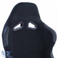Sportsitz Vollschalensitz Race 1 Stoff Schwarz mit Laufschienen-image-6278729