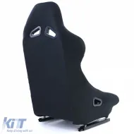 Sportsitz Vollschalensitz Schalensitz Race 1 Stoff Schwarz mit Laufschienen-image-6278727
