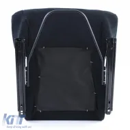 Sportsitz Vollschalensitz Schalensitz Race 1 Stoff Schwarz mit Laufschienen-image-6278732
