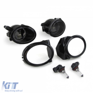 Sportstoßstange mit ABE + rauchige Nebelscheinwerfer, geeignet für BMW 5er E39 1995–2003-image-6201698