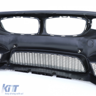 Sportstoßstange + Performance-Spoilerlippe matt geeignet für 4er BMW F32 F33 F36-image-6195433