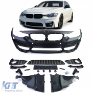 image-16-Sportstoßstange Sportversion mit Grill geeignet für 3er BMW F30 F31 F80 2011-2019