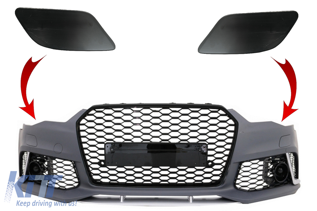 SRA burkolatok Első lökhárító, alkalmas Audi A6 C7 4G (2011-2018) RS6 Designhoz