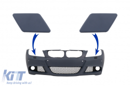SRA Covers Front Bumper suitable for BMW 3 Series E90 E91 LCI (2008-2011) M Tech Design - COSRABME90MTLCI