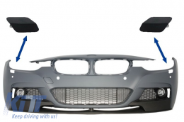 SRA Covers Front Bumper suitable for BMW 3er F30 F31 Sedan Touring (2011-up) M-tech M Performance Design