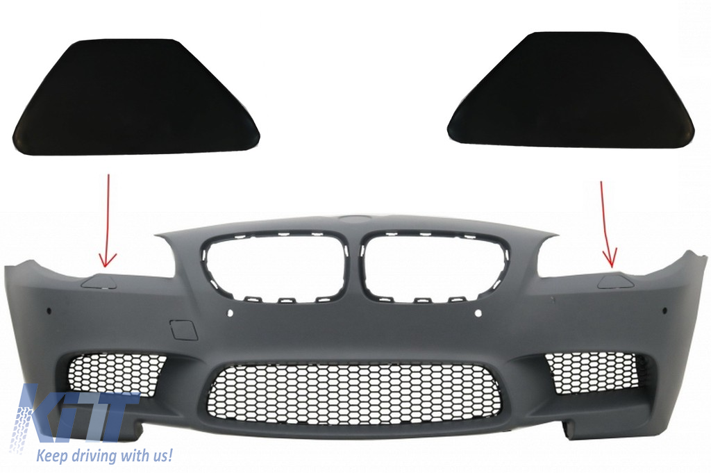 Front Bumper LEFT Headlight Washer Cover For BMW 5-Series F10 F11 F18 2010-2013