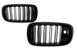 image-9-Središnja Maske Bubreg prikladna za BMW X5 X6 (F15) (F16) (2014-up) X5M X6M Double Stripe Dizjan M-Paket Sport s kamerom