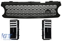 image-32-Središnja rešetka i bočni otvori za ventilaciju prikladni za Land Range Rover Vogue III L322 (2006-2009) Black Grey Autobiografija Supercharged Edition