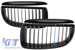 image-11-Središnje bubrežaste Maske prikladne za BMW serije 3 E90 E91 Pre-LCI (2004-2008) Sedan Touring M-Power 3 Dizjan u Boja
