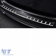 image-43-Stainless steel black bumper protector fits Mercedes GLC X254