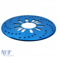Stainless steel brake disc dummies blue for Smart 450 451 453 Coupe Cabrio 98-21-image-6261681