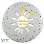 Stainless steel brake disc dummies blue for Smart 450 451 453 Coupe Cabrio 98-21-image-6261683