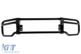 image-3-Stainless Steel BullBar Guard suitable for Mercedes G-Class Facelift W463 W464 G63 (2018-up) Piano Black