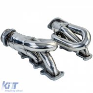 Stainless steel fan manifold header polished for Ford Mustang 3.7 V6 D2C 2011-2015-image-6259155