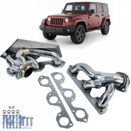 Stainless steel performance header polished for Jeep Wrangler JK 2007-2011 3.8L - ODCESJ6025740