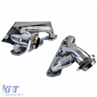 Stainless steel performance header polished for Jeep Wrangler JK 2007-2011 3.8L-image-6259135
