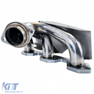 Stainless steel performance header polished for Jeep Wrangler JK 2007-2011 3.8L-image-6259138