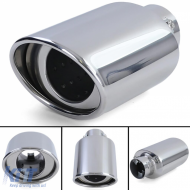 image-26-Stainless steel tailpipe trim for screwing on 88x114mm oval up to 55mm