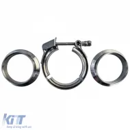 Stainless Steel V-Band Clamp Set with Quick Release 2.35