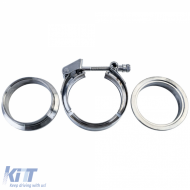 Stainless Steel V-Band Clamp Set with Quick Release 3