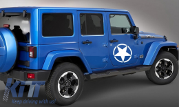 Стикер Star Универсален, подходящ за Jeep Wrangler JK Truck или други Коли Бяло-image-6023861
