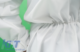 Staubdicht Arbeitskleidung Overall + Kapuze Waschbare Größe M Wasserdicht Weiße-image-6063187