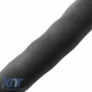 Steering Wheel Cover in Black Leather Medium 38cm-image-6308424