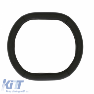 Steering Wheel Cover PU Double D Medium 38cm Black
