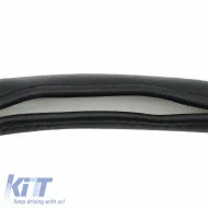 Steering Wheel Cover PU Soft Black With Black Stitching Medium 38cm-image-6304114