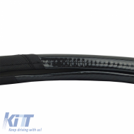 Steering Wheel Cover PU Speed Black / Carbon With Black Stitching Medium 38cm-image-6304105