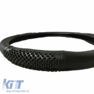 Steering Wheel Cover PVC Matrix Blue Medium 38cm-image-6294613