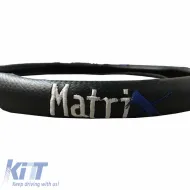 Steering Wheel Cover PVC Matrix Blue Medium 38cm-image-6294614