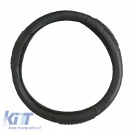 Steering Wheel Cover PVC Matrix Red Medium 38cm-image-6294619