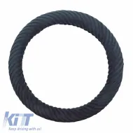 Steering Wheel Cover Towel Comfort Black Medium 38cm-image-6304125