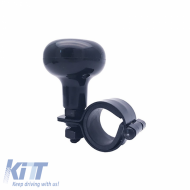 Steering Wheel Knob Turbo Black 1 Piece 20805