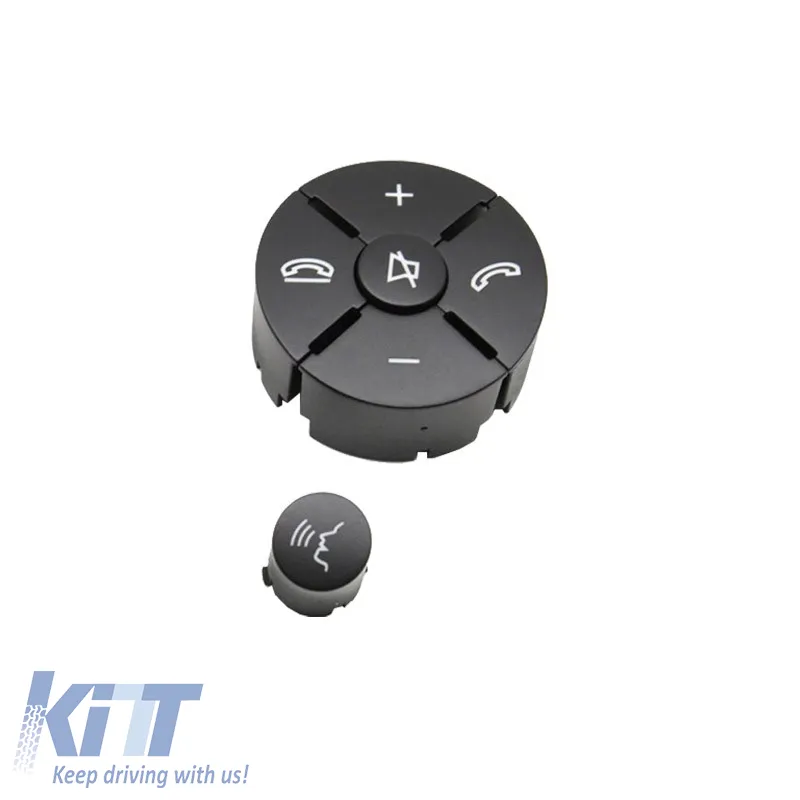 Steering Wheel Switch Control Buttons Covers suitable for Mercedes-Benz C-Class W204 / E-Class W212 / GLK X204 / Right 2 Pcs