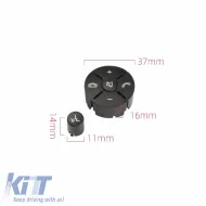 Steering Wheel Switch Control Buttons Covers suitable for Mercedes-Benz C-Class W204 / E-Class W212 / GLK X204 / Right 2 Pcs-image-6303631